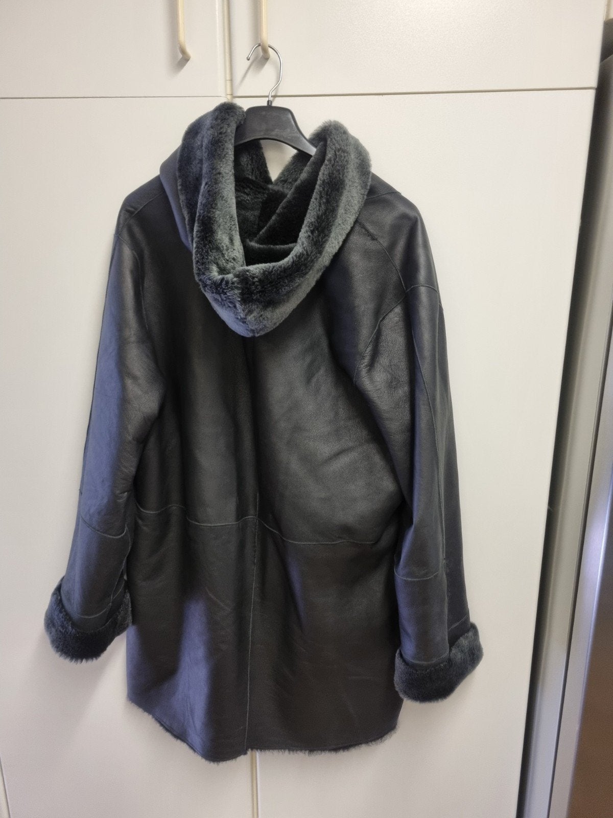 veste en cuir d'agneau noir pour femme, Jekel, Enlèvement, Comme neuf, Noir