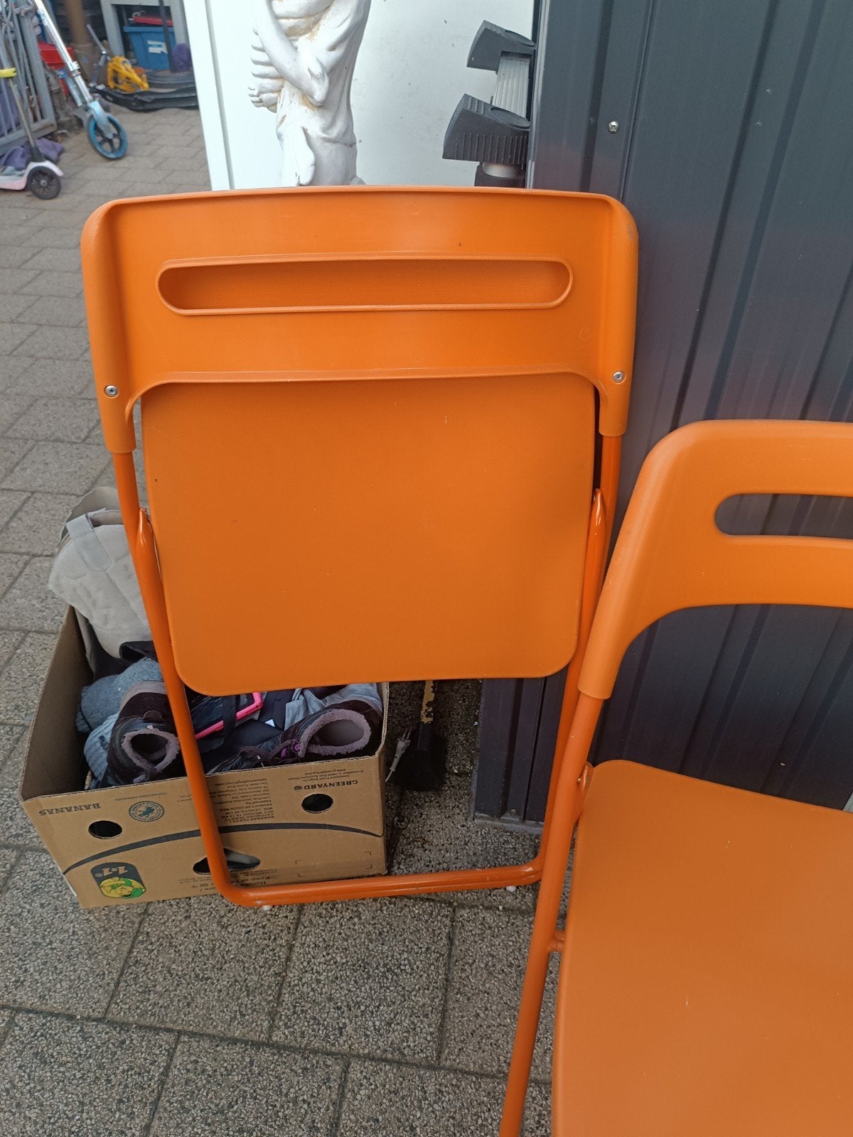 4 klap stoelen, Ophalen