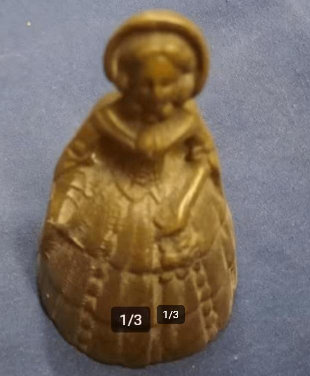 OUDE HANDKLOK IN METAAL, Ophalen of Verzenden