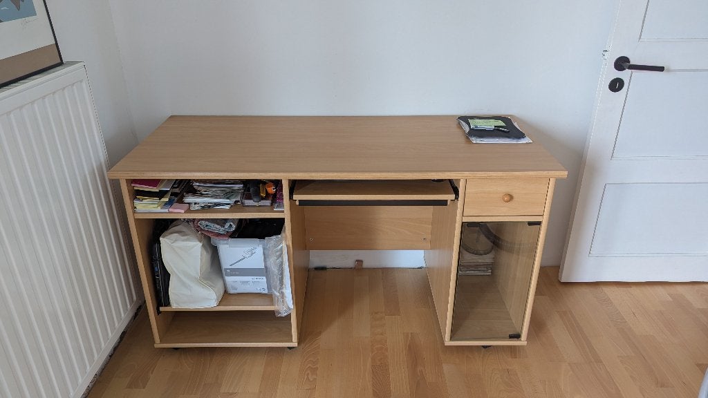 Bureau, Maison & Meubles, Bureaux, Avec roues, Enlèvement, Utilisé, 140 cm