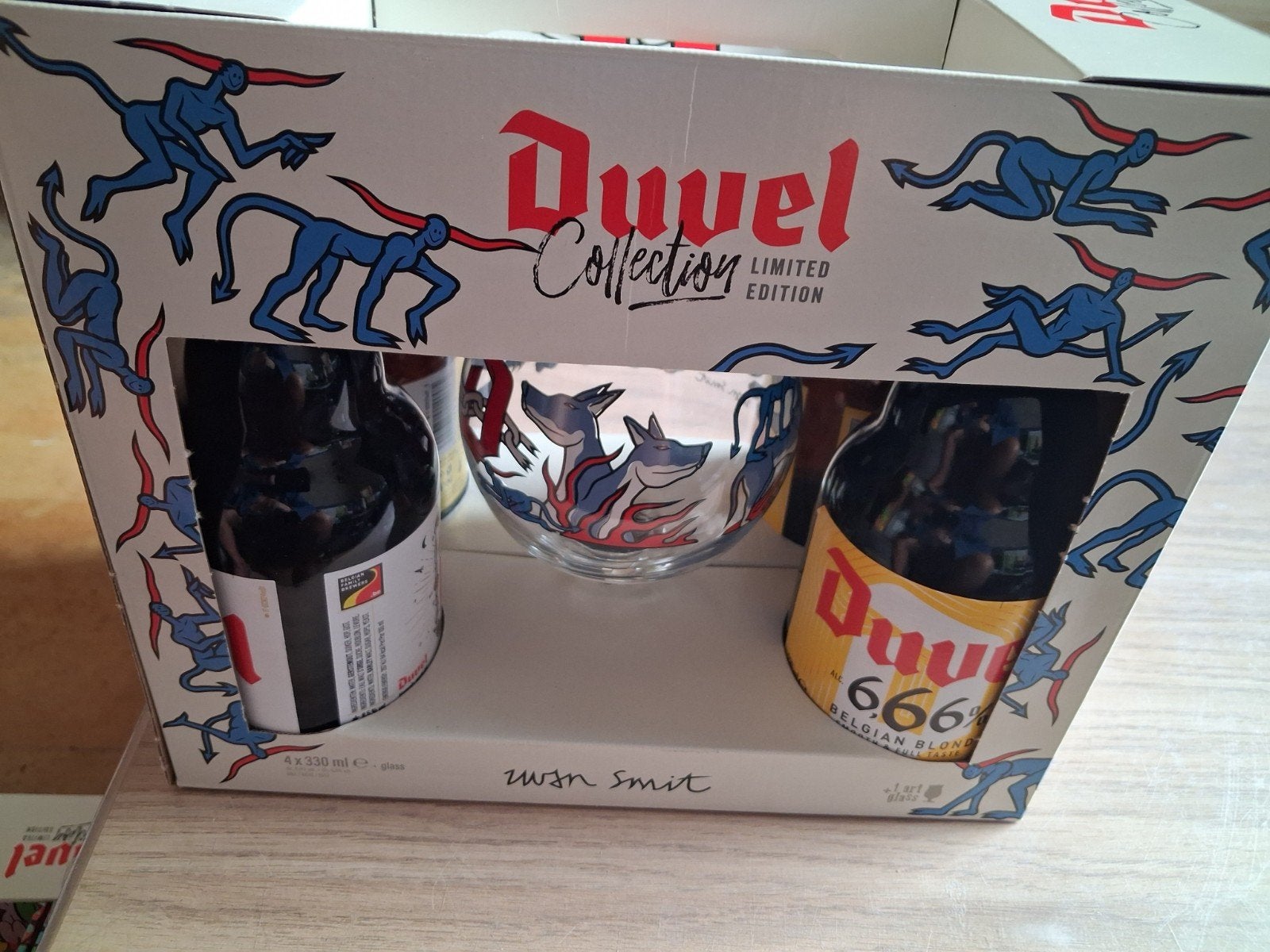 Duvel wjn Smit box, Ophalen of Verzenden, Flesje(s), Duvel