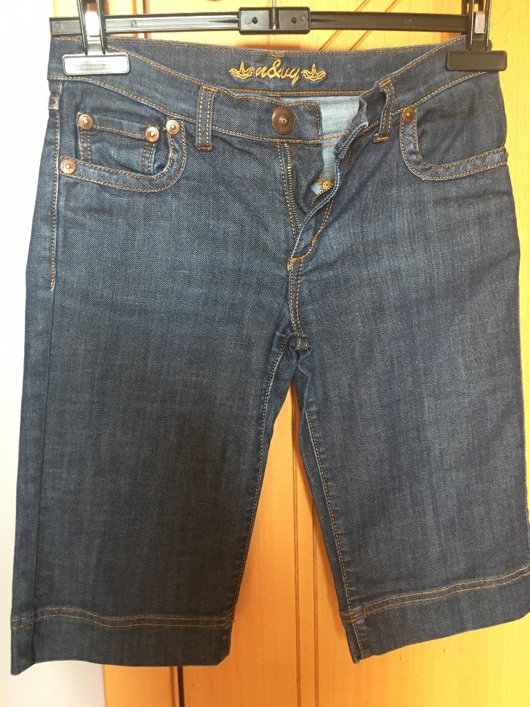 Bermuda jeans maat 36, Ophalen of Verzenden, Zo goed als nieuw, Blauw