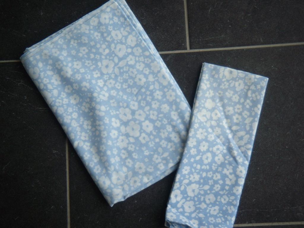 Vintage kinderlakenset met bloemenmotief, Huis en Inrichting, Ophalen of Verzenden, Gebruikt