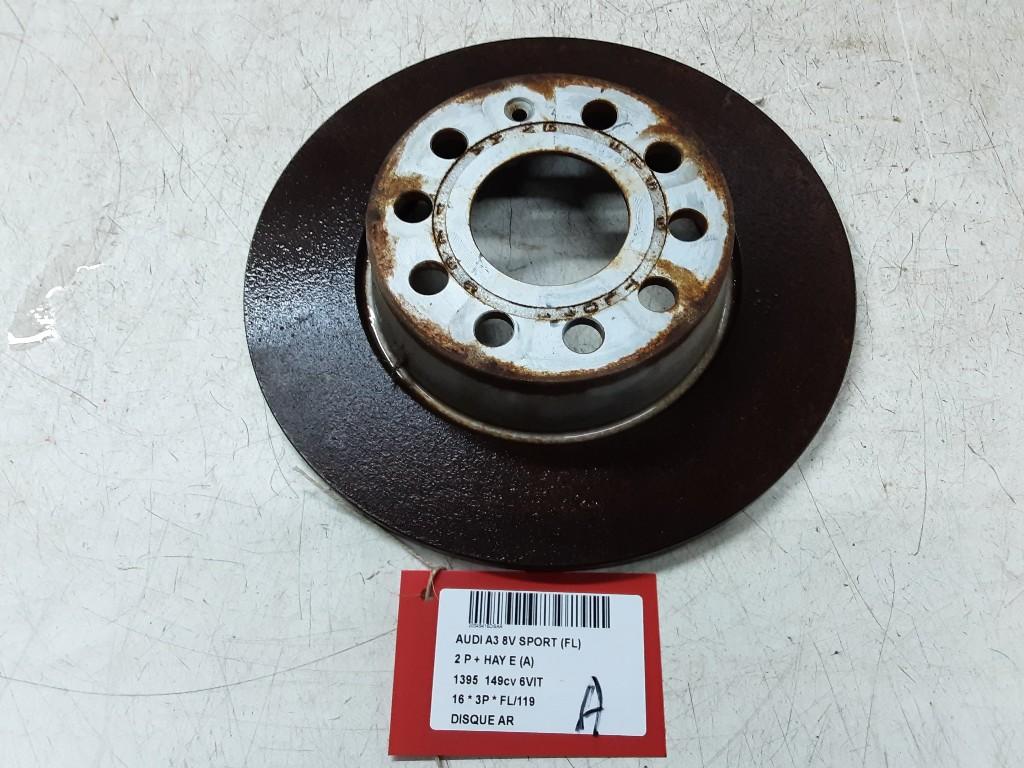 REMSCHIJF ACHTER Audi A3 (8V1 / 8VK) (01-2012/10-2020), Gebruikt, Mevr. I. Hauben, Audi, Rue de l'Espoir 34 34
4030  GRIVEGNÉE, BE