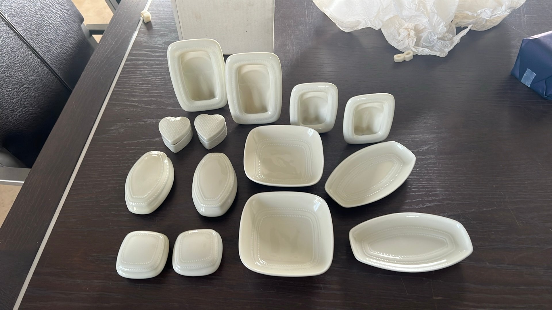 Set porselein limoges, Antiek en Kunst, Antiek | Servies compleet, Ophalen of Verzenden