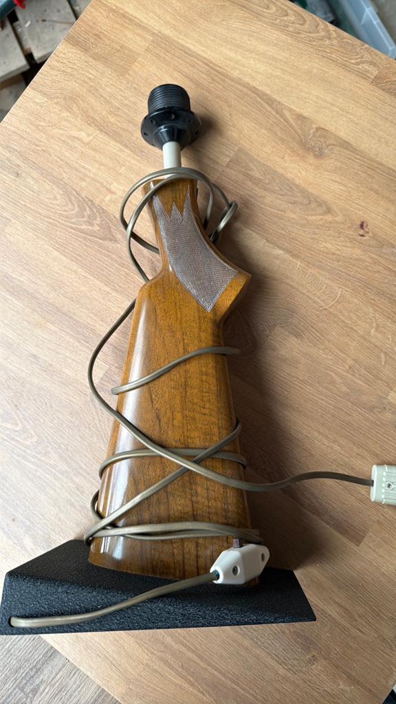 Lampe crosse de fusil vintage, Enlèvement, Comme neuf