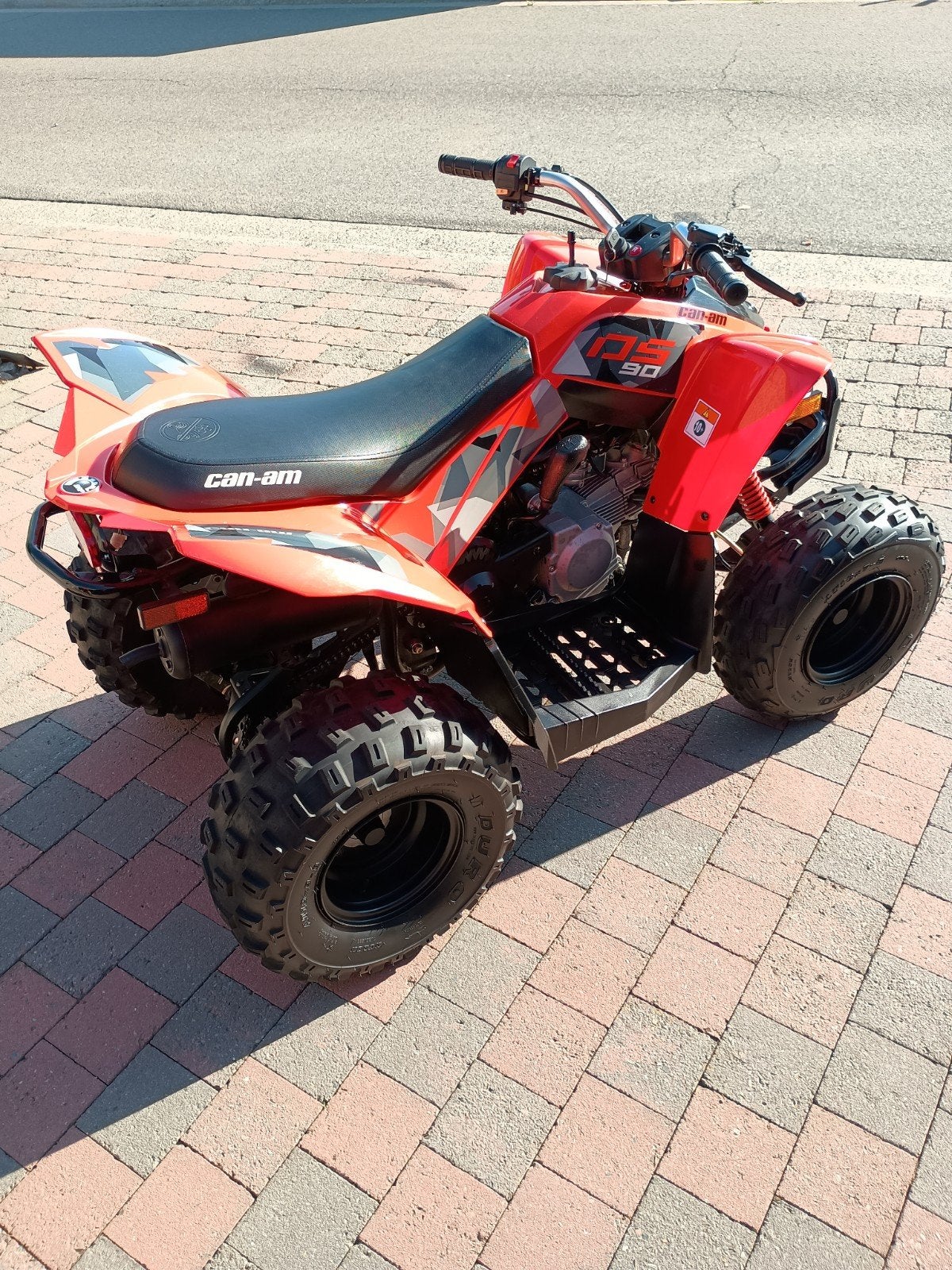 Quad kind/adolescent „CAN AM DS 90" met achteruitversnelling, Motoren, 90 cc, 11 kW of minder, 1 cilinder