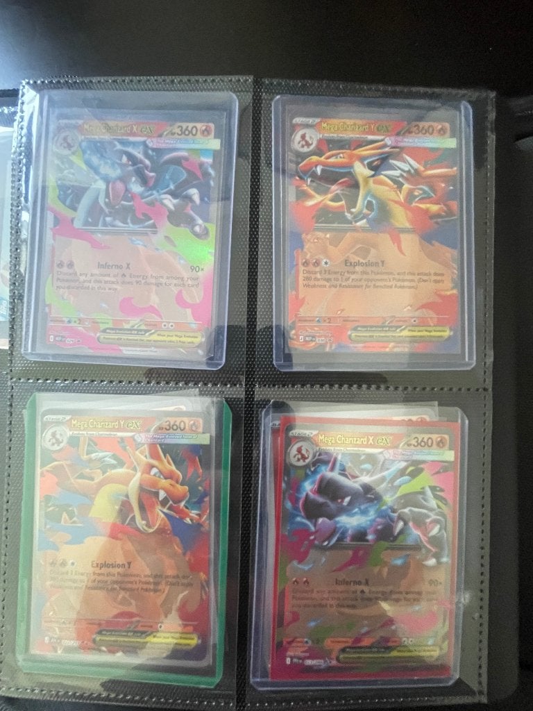 Pokemon charizard x & y, Ophalen, Zo goed als nieuw, Meerdere kaarten, Foil