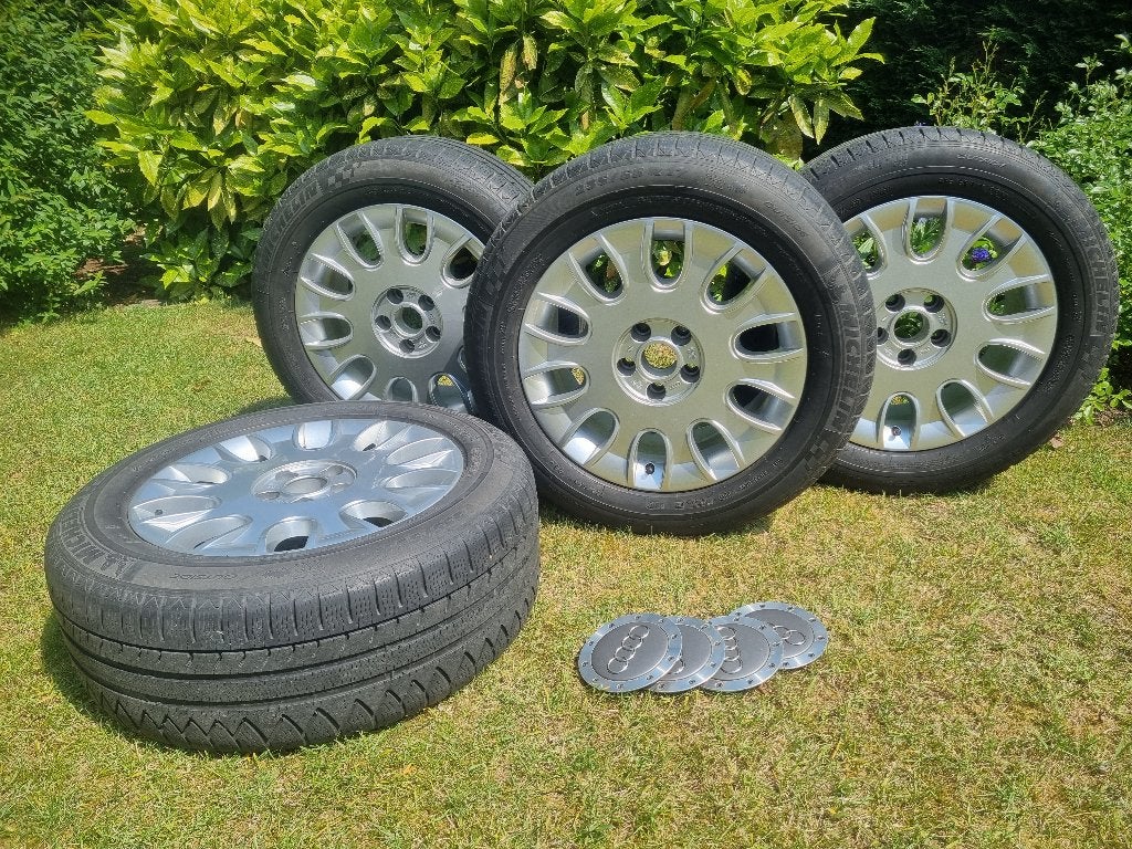 Originele velgen Audi A8:  17”J8ET43  met banden:  235/55R17, Ophalen, Gebruikt, Banden en Velgen, 17 inch
