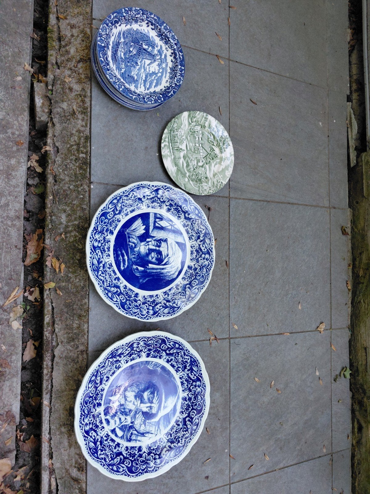 Delfts blauwe - collectie borden, Ophalen