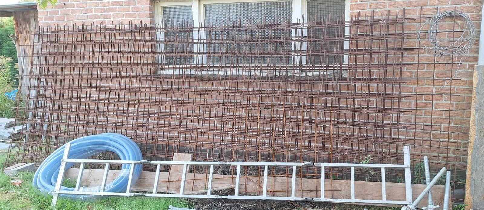 5 betonnetten 8mm van 5 meter op 2 meter, Enlèvement