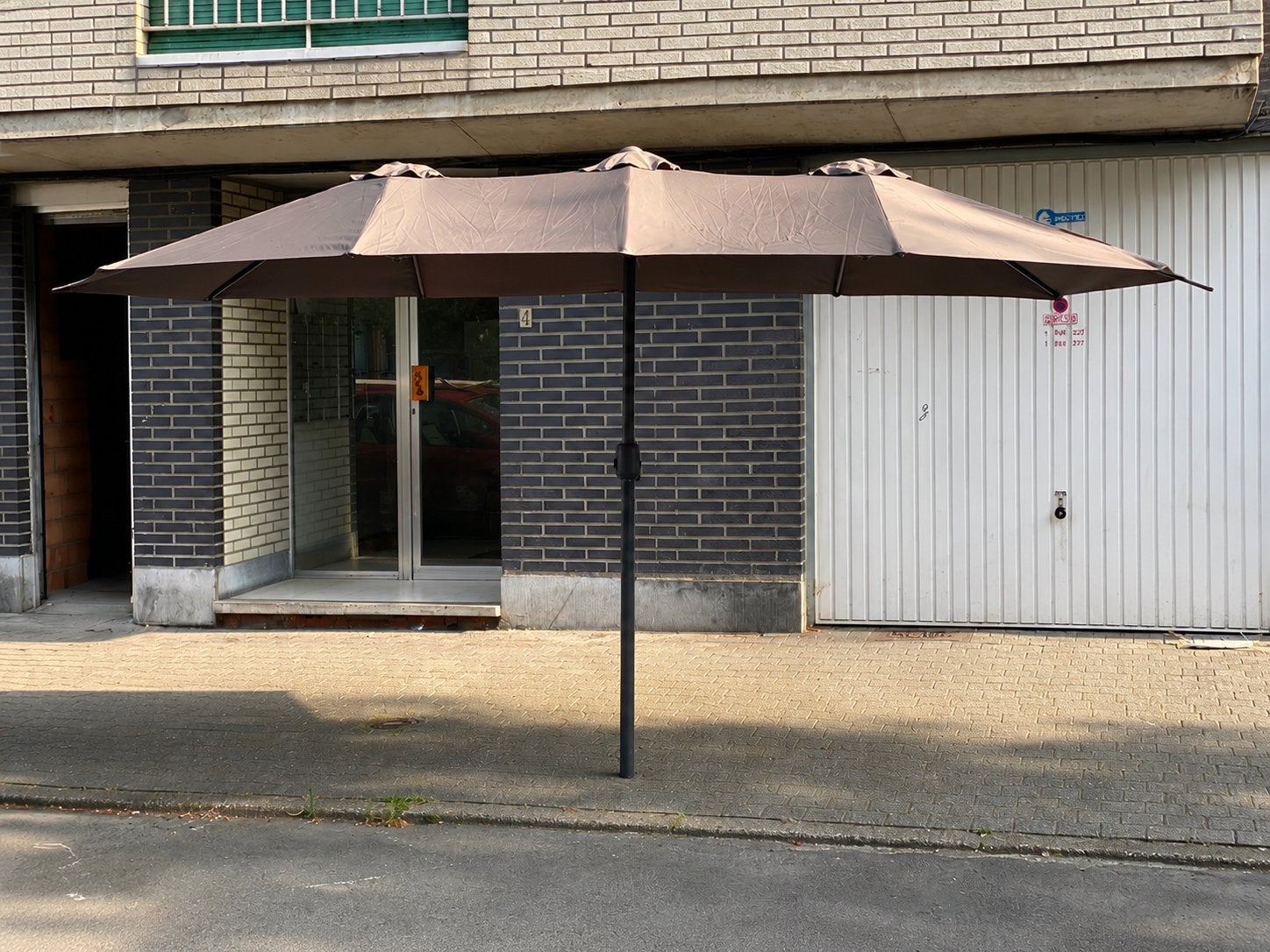 SONGMICS Parasol double, Enlèvement, Comme neuf