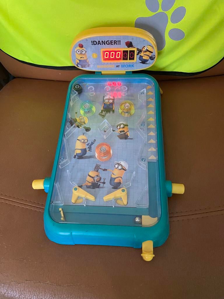 Kinder flipperkast minions, Ophalen of Verzenden, Zo goed als nieuw