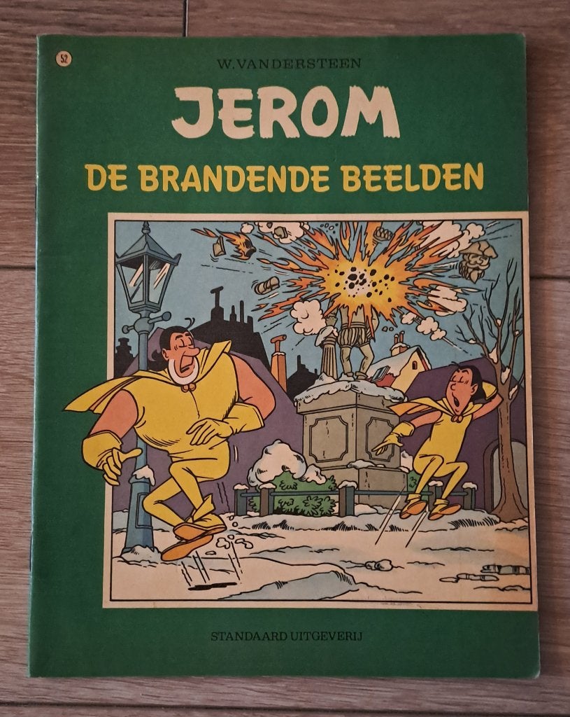 52 - Jerom - De Brandende Beelden, Boeken, Gelezen, Willy Vandersteen, Eén stripboek, Ophalen of Verzenden