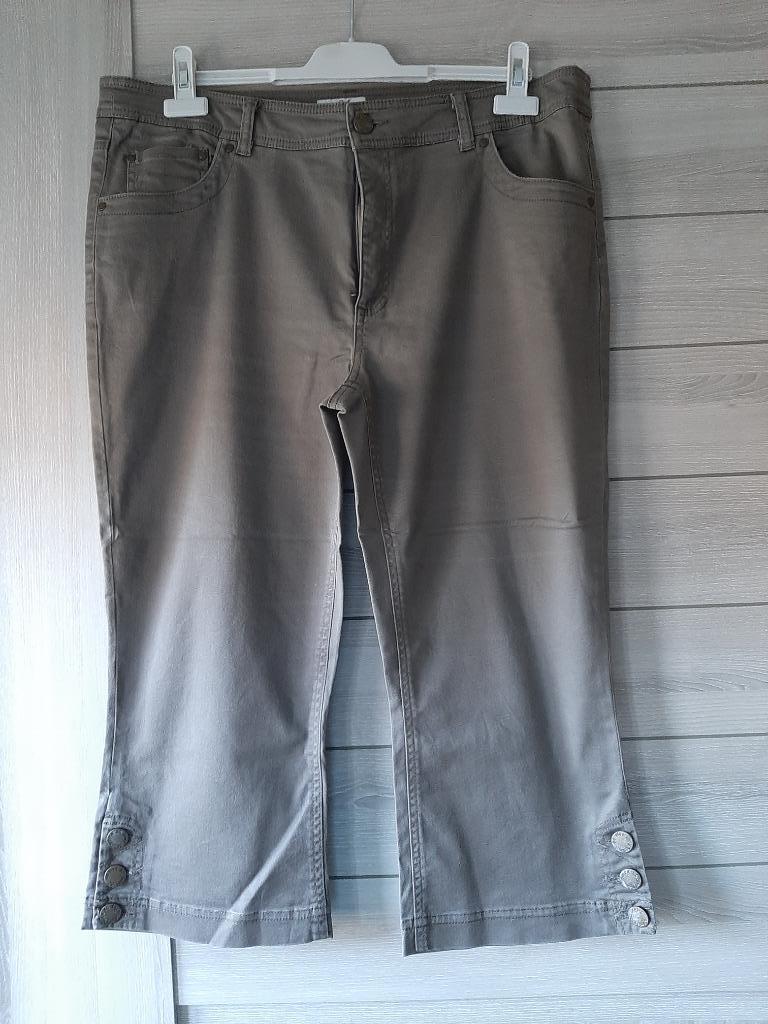 Grijze 7/8ste jeansbroek, Women&Soul, Maat 46/48 (XL) of groter, Ophalen of Verzenden, Driekwart