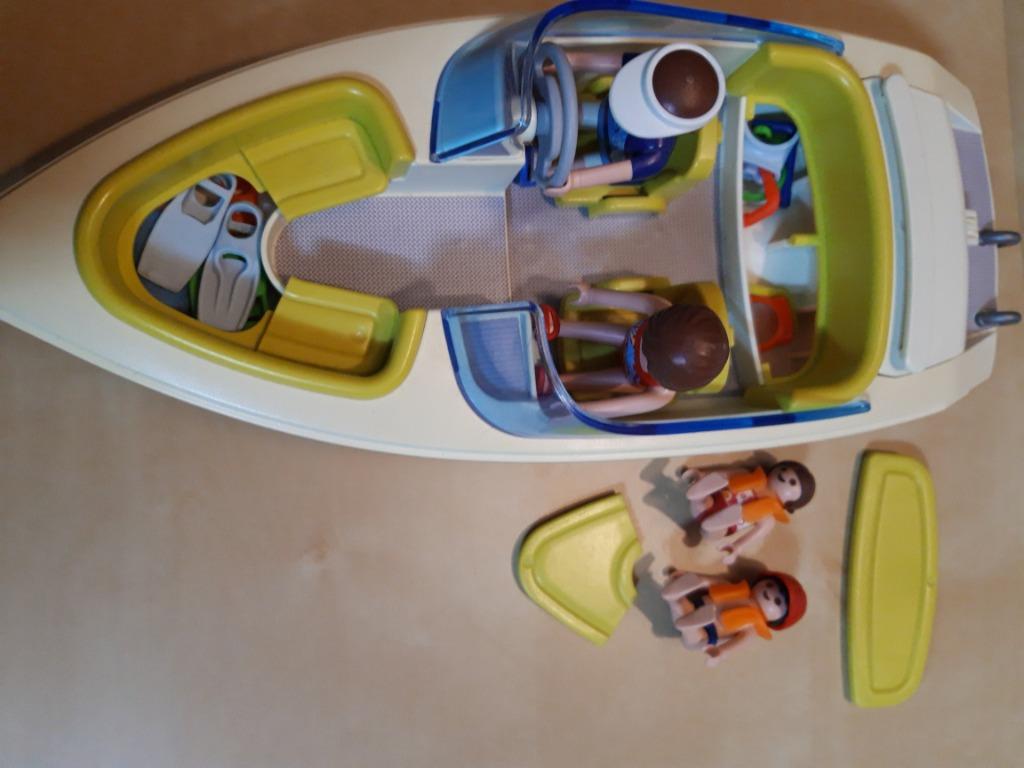 playmobil speedboot met familie, Kinderen en Baby's, Ophalen, Zo goed als nieuw