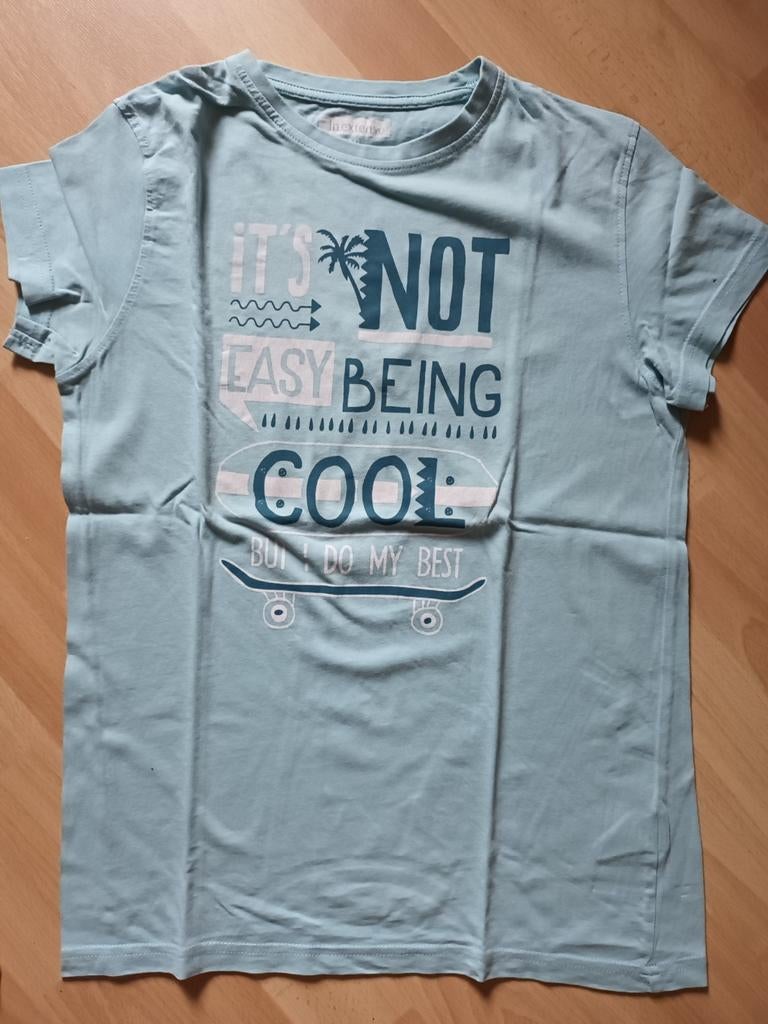 Lichtblauw t-shirt maat 152, Ophalen of Verzenden, Zo goed als nieuw