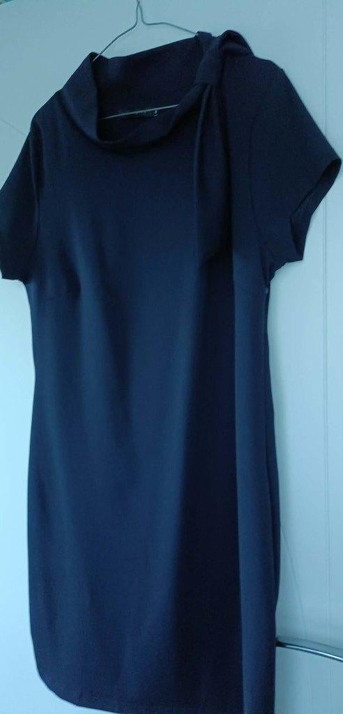 Blauw kleedje mt 46 liza lola, Maat 46/48 (XL) of groter, Ophalen of Verzenden, Zo goed als nieuw, Onder de knie