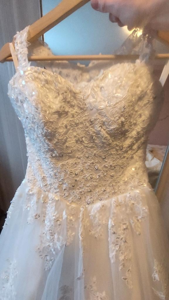 Trouwjurk, Kleding | Dames, Trouwkleding en Trouwaccessoires, Ophalen, Zo goed als nieuw, Wit, Trouwjurk