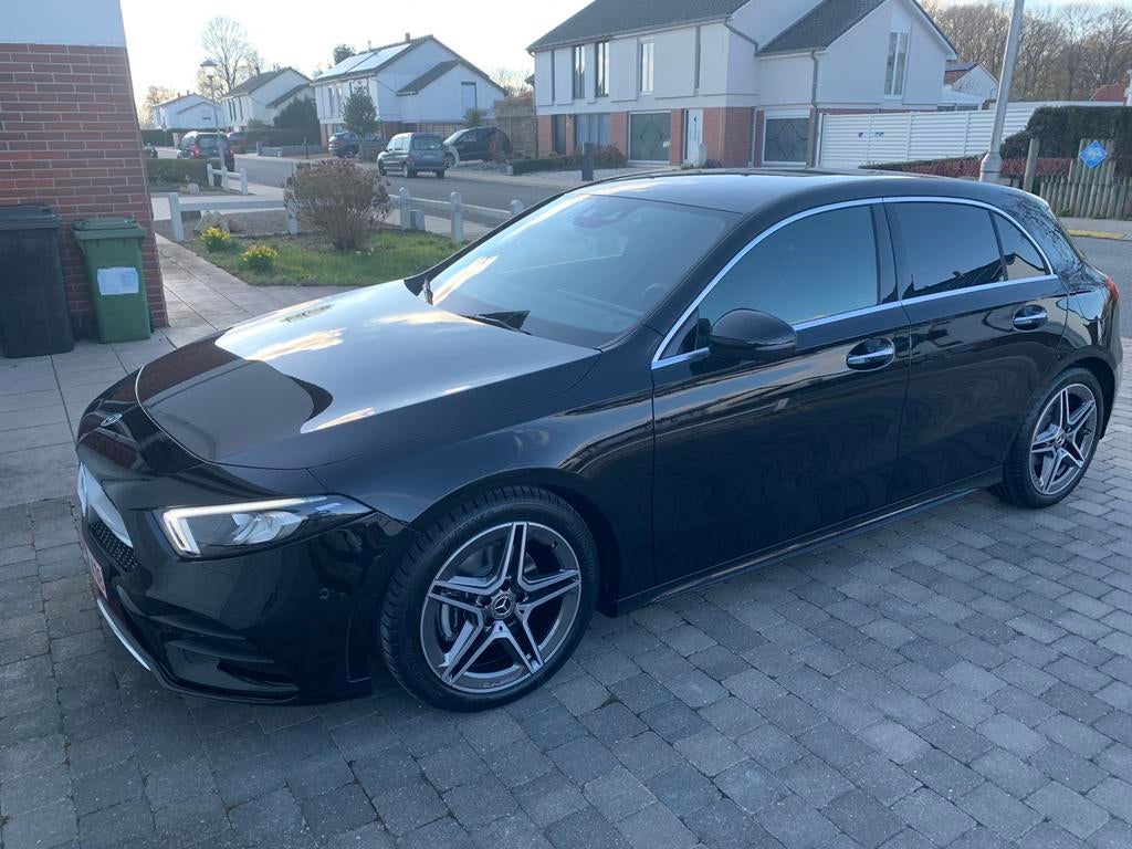 Mercedes A 180 amg line, Auto's, 4 cilinders, Zwart, 5 zetels, 5 deurs