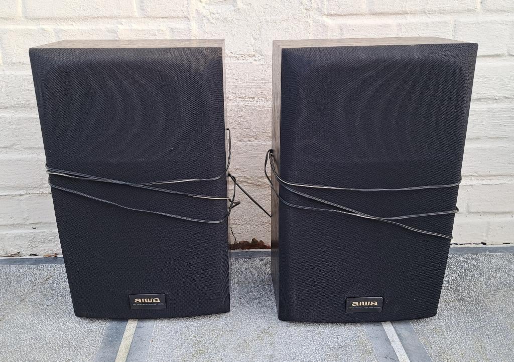 2 luidsprekers Aiwa, Gebruikt, Minder dan 60 watt, Front, Rear of Stereo speakers, Ophalen
