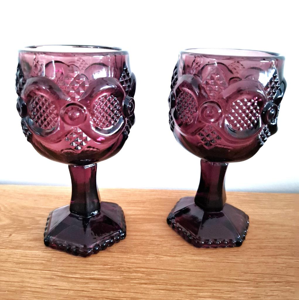 wijnglas vintage avon ruby cape Cod 2 voor 20 euro, Ophalen of Verzenden