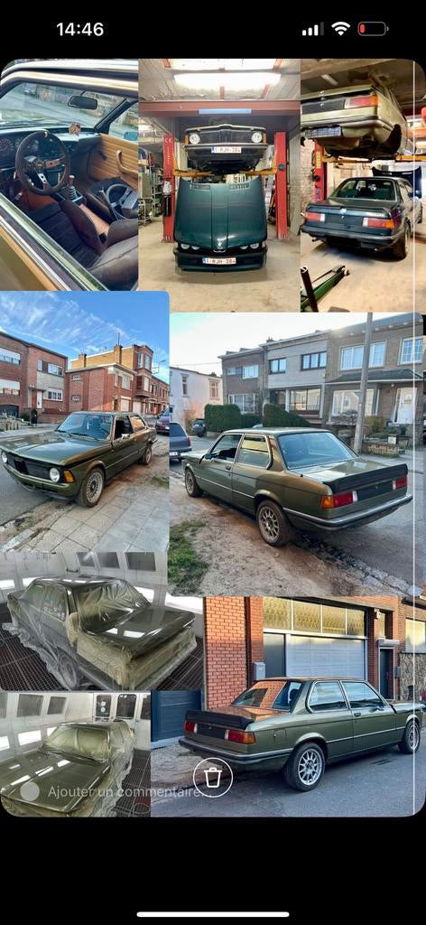 BMW E21 323i Set, Auto's, BMW, Beige, Overige bekleding, Zwart, Particulier