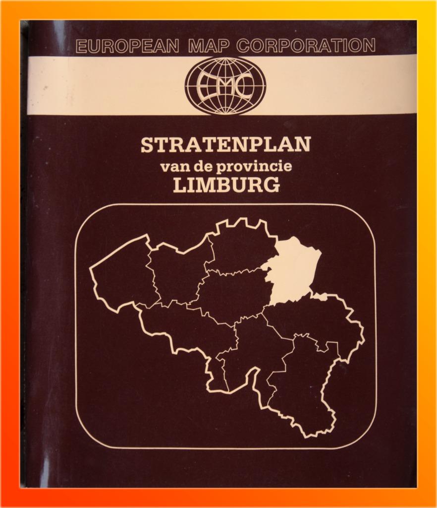 Stratenplan v/d provincie LIMBURG - vintage uit vorige eeuw, Envoi