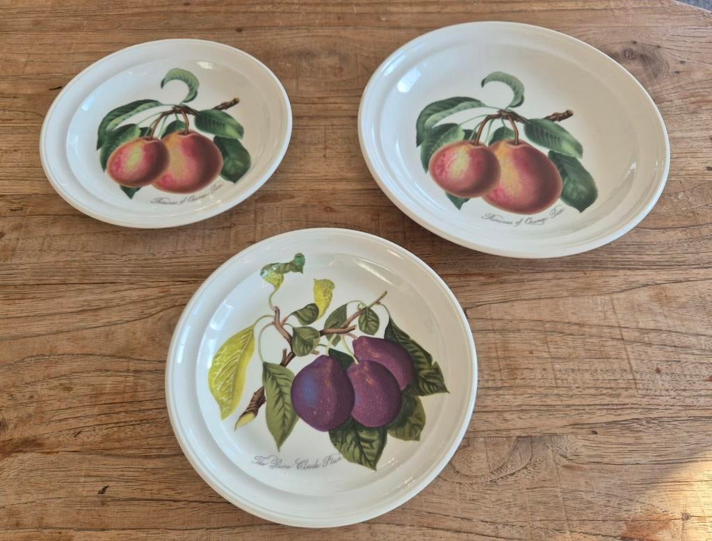 3 assiettes de la collection Pomona Portmeirion, Enlèvement, Comme neuf, Assiettes(s)