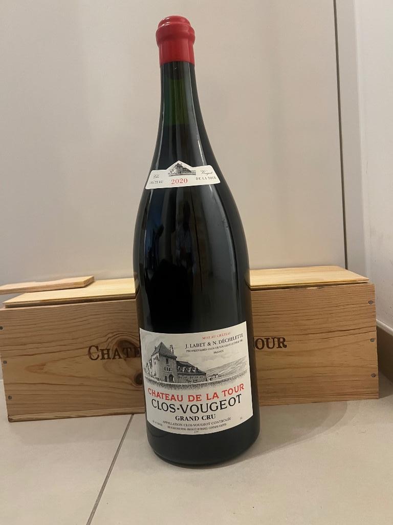 Château de La Tour Clos de Vougeot 2020 Grand Cru 3 litres, Collections, Neuf, Pleine, Enlèvement, Vin rouge