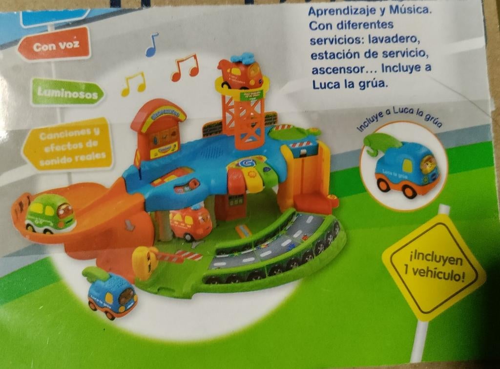 Toet toet auto's/Garage met takelwagen, Kinderen en Baby's, Speelgoed | Vtech, Ophalen, Zo goed als nieuw