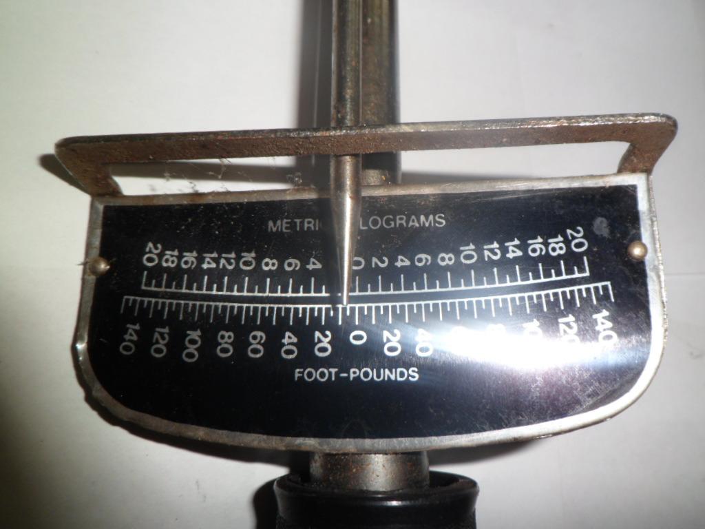 Clé dynamométrique 0-20 kgm-0-200 nm/0-240 ft-lbs analogique, Enlèvement ou Envoi, Utilisé
