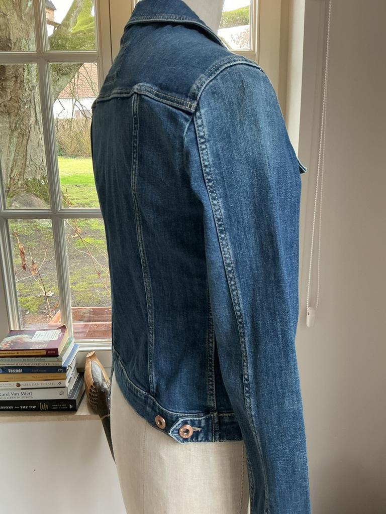 Spijkerjasje Massimo Dutti, maat S, Ophalen of Verzenden, Zo goed als nieuw, Maat 36 (S), Blauw