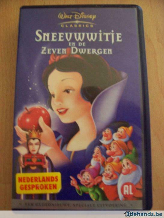 Sneeuwwitje en de zeven dwergen (Video), Cd's en Dvd's, Alle leeftijden, Ophalen of Verzenden, Overige genres, Film