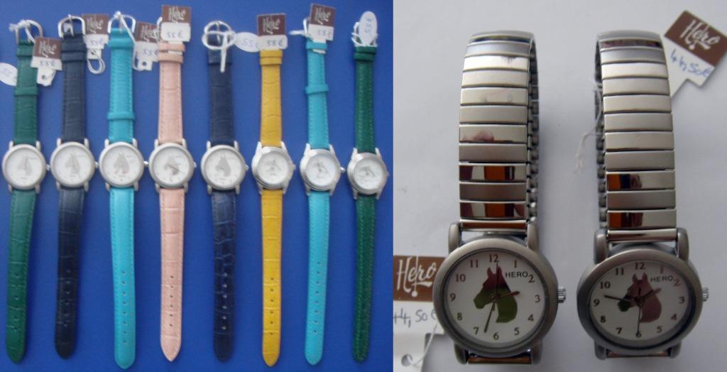 Montre HERO neuve, dauphin ou cheval, bracelet cuir ou inox., Enlèvement ou Envoi, Neuf