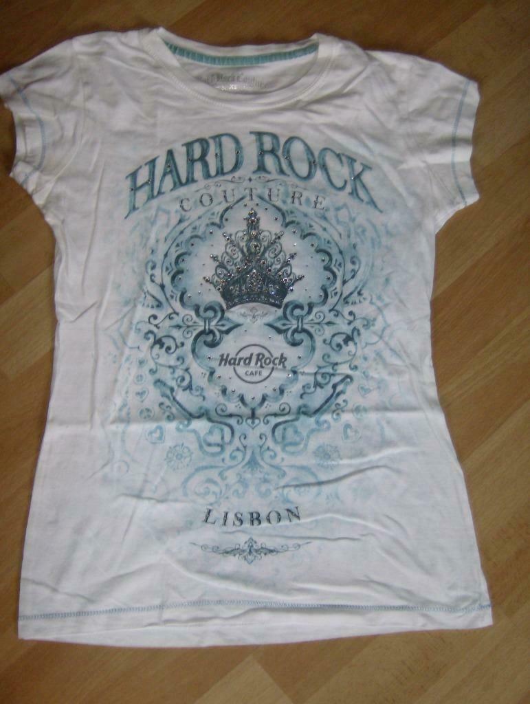 t-shirt wit merk hard rock - maat xs, Kleding | Dames, T-shirts, Hard rock, Ophalen of Verzenden, Maat 34 (XS) of kleiner, Wit