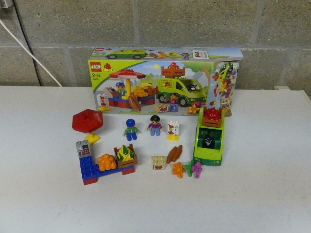 Lego duplo marktkraam, Ophalen, Zo goed als nieuw, Complete set, Duplo