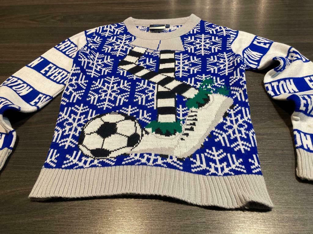 Een prachtige kersttrui van voetbalclub Everton 4-5 jaar, Everton, Jongen of Meisje, Trui of Vest, Ophalen of Verzenden