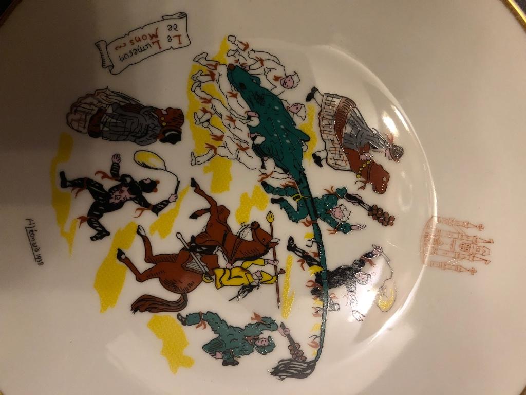 Assiette « Le Lumeçon de Mons », Enlèvement