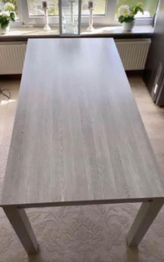 Table 6/8 pers + Meuble tv, 150 à 200 cm, Comme neuf, Enlèvement, Moins de 50 cm