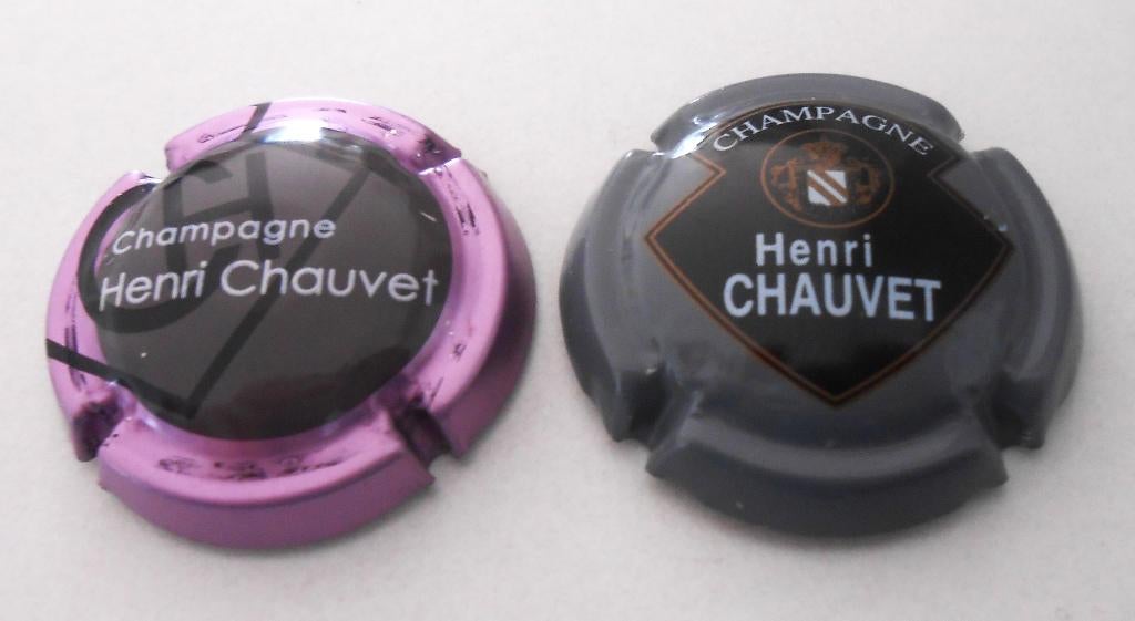 2 capsules de champagne - Henri Chauvet - 2,50 euro, Collections, Collections complètes & Collections, Enlèvement ou Envoi