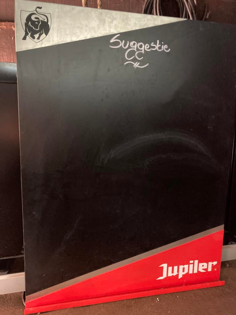 Metalen krijtbord Jupiler, Verzamelen, Merken en Reclamevoorwerpen, Ophalen, Gebruikt