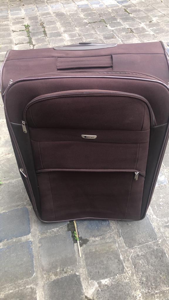 Valise Delsey brune, Enlèvement, Utilisé, Roulettes