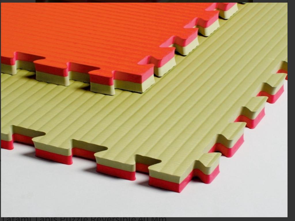 Tapis Puzzle Réversible 1m/1m vert/rouge 40 mm, Ophalen, Legpuzzel