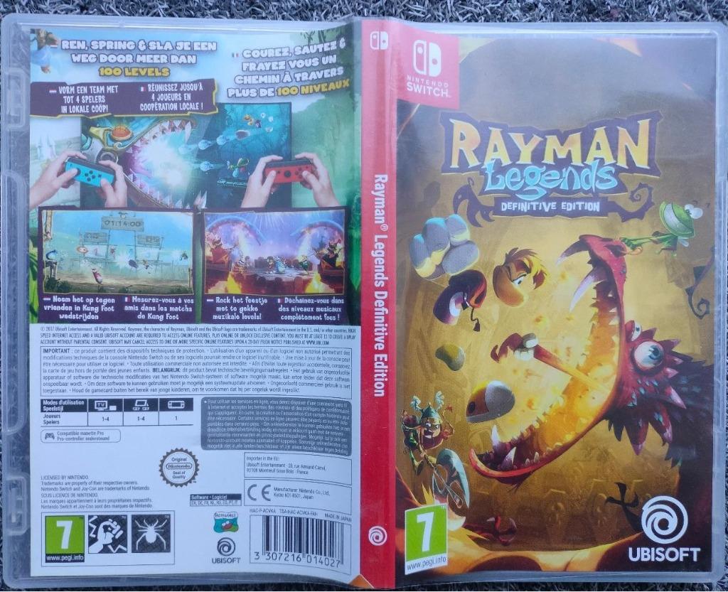Nintendo Switch Rayman Legends, Enlèvement, Comme neuf, Aventure et Action, À partir de 7 ans