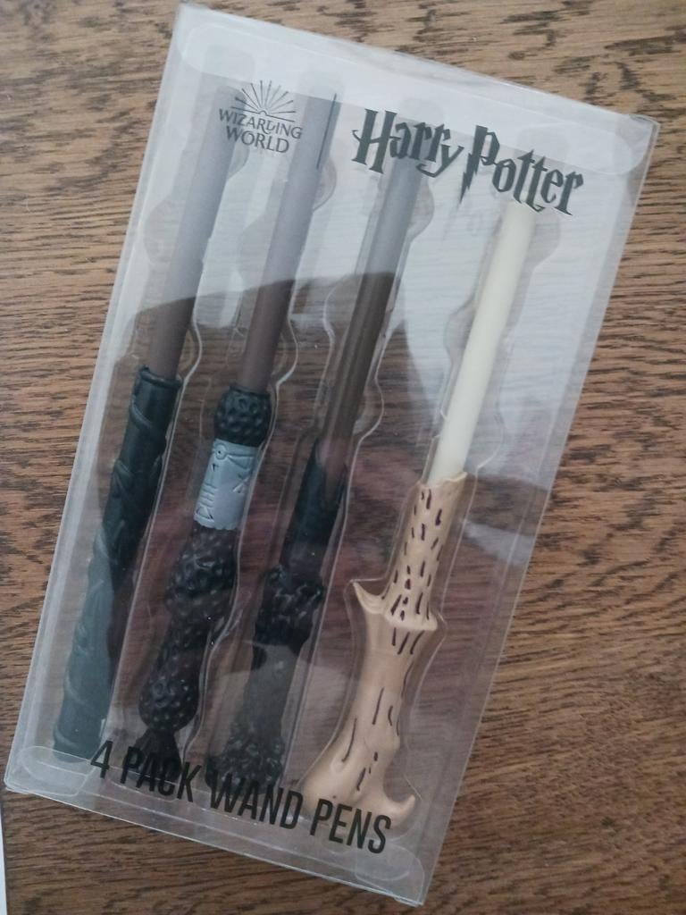 Harry Potter - 4 pack wand pens, Ophalen, Zo goed als nieuw, Gebruiksvoorwerp