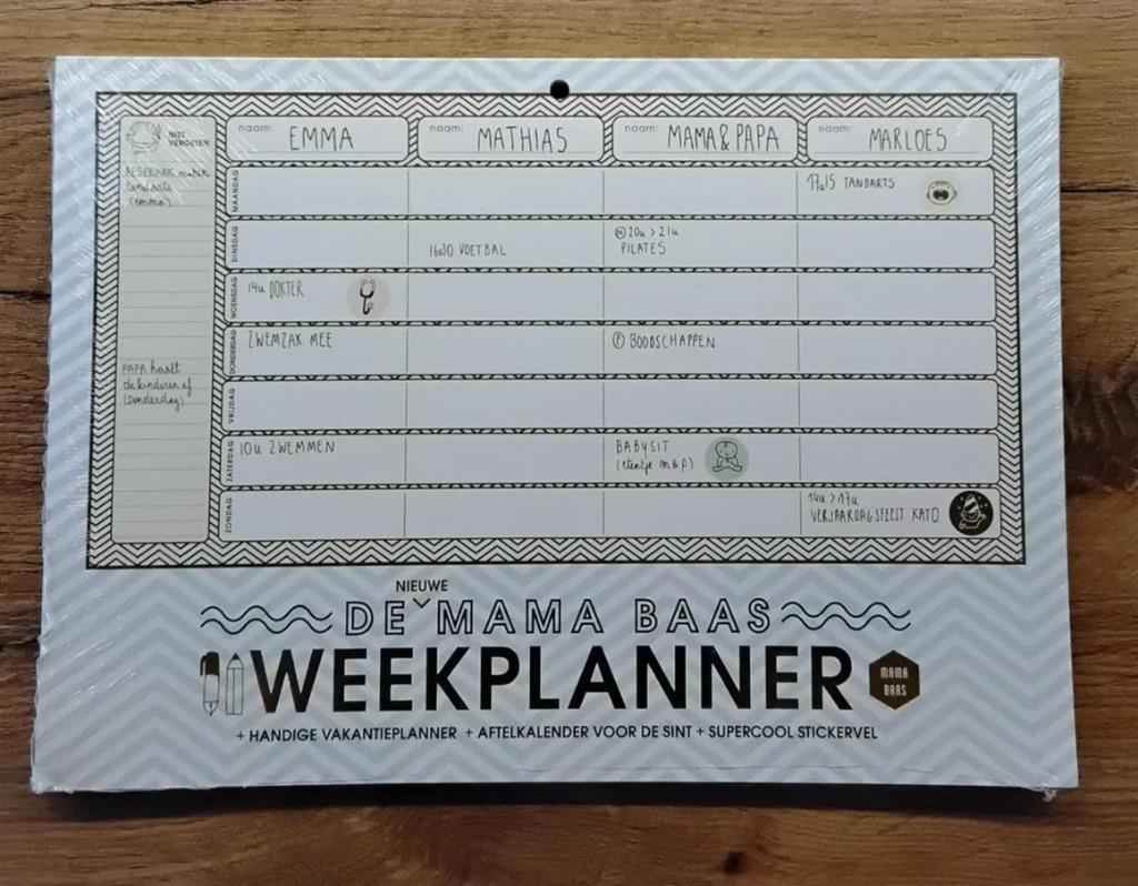 weekplanner, Huis en Inrichting, Woonaccessoires | Memoborden, Ophalen of Verzenden, Nieuw, Overige typen