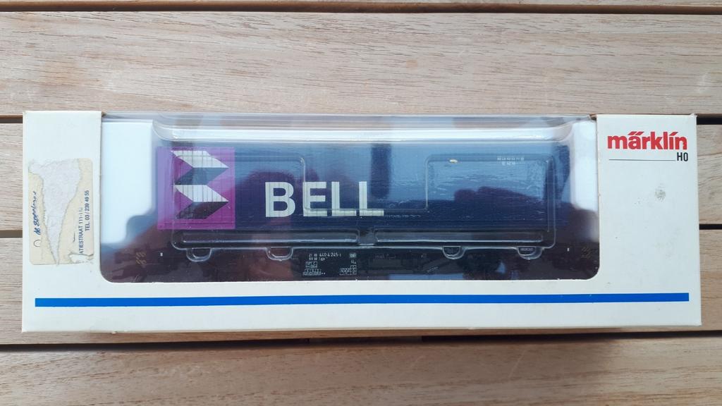 Marklin 4851, camion porte-conteneurs BELL, DB, Enlèvement ou Envoi, Comme neuf