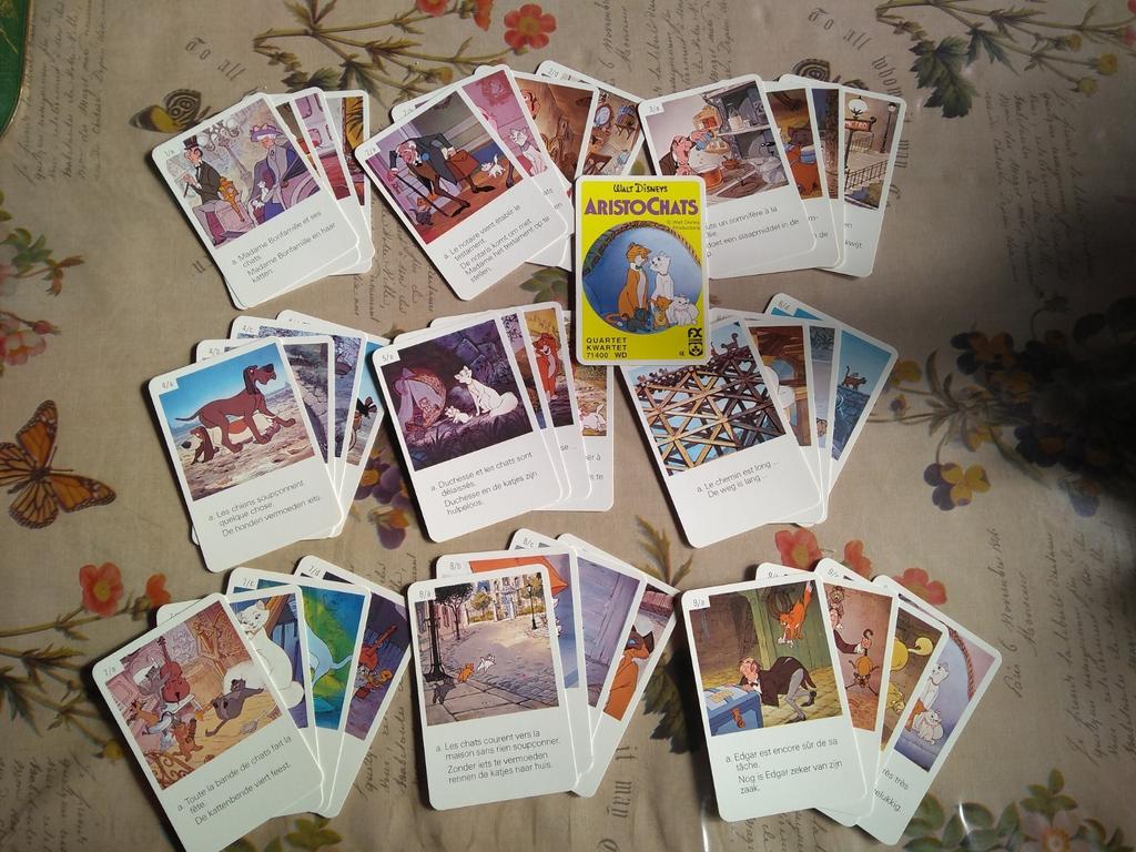 Vintage kwartet spel Disney aristokatten, Verzamelen, Ophalen of Verzenden, Zo goed als nieuw
