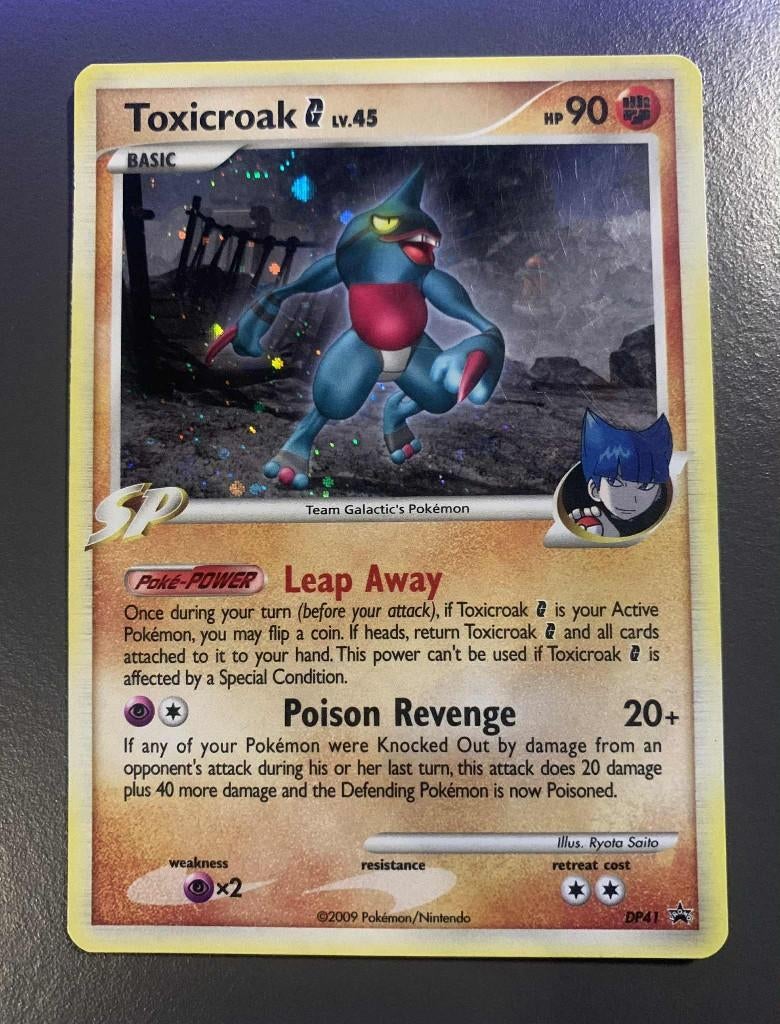 Toxicroak [G] Lv.45 (DPPR 41) - EXC, Hobby en Vrije tijd, Verzamelkaartspellen | Pokémon, Ophalen of Verzenden, Zo goed als nieuw